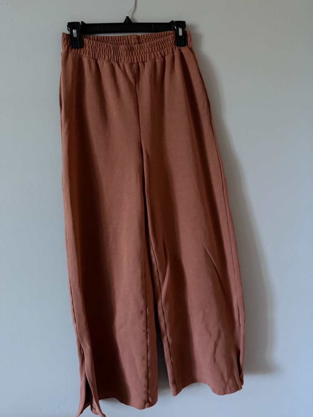 Zara Burnt Sienna Wide-Leg Track Pants